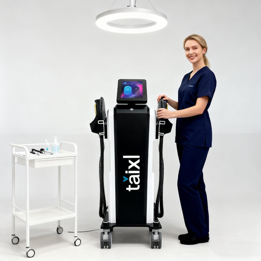 2025 TAIXL HI-EMT Body Slimming Build Muscles Machine Nova EMS Sculpting 6500W