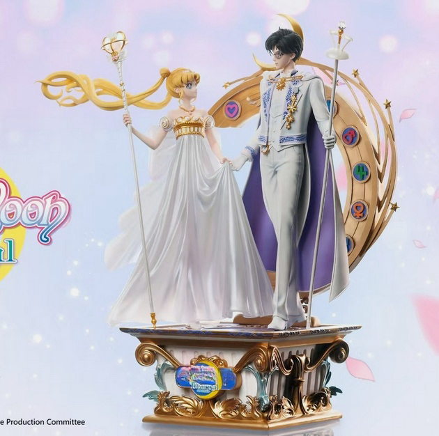 Lightyear Studio Tsukino Usagi Chiba Mamoru Resin Figurine 45cm in stock