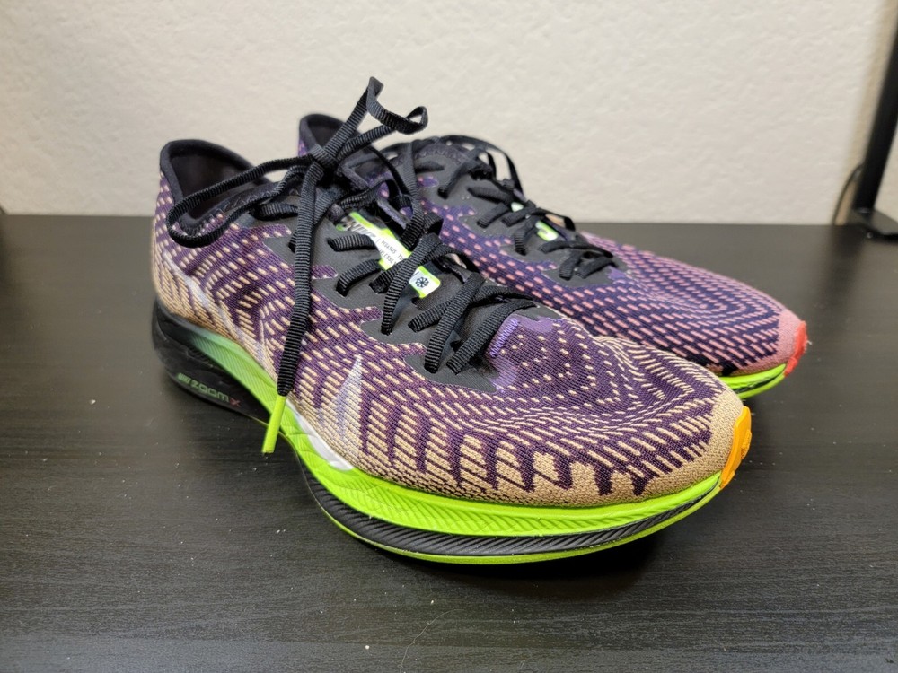 Nike Mens Zoom Pegasus Turbo 2 CT1601-500 Purple  Lace-Up Sneaker Shoes Size 8