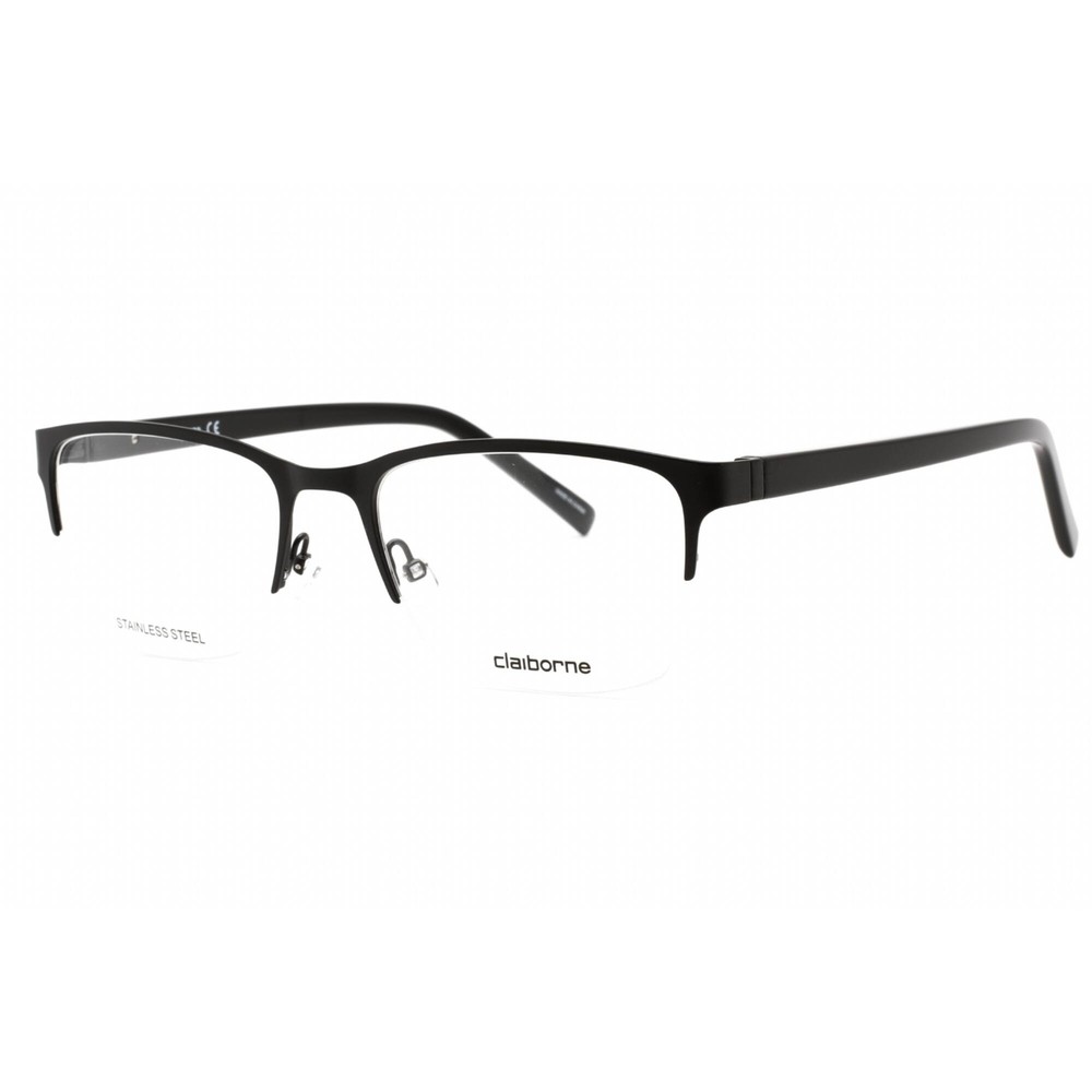 Liz Claiborne Men's Eyeglasses Matte Black Rectangular Frame CB 266 0003 00