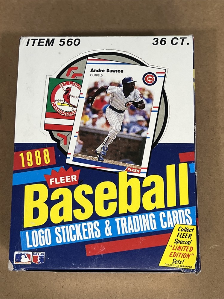 1988 Fleer Baseball Unopened Wax Pack 15 Cards Sealed From Box FSCardz