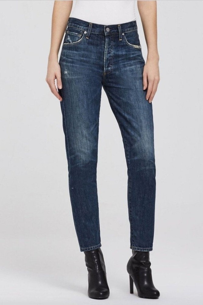 Citizen of Humanity Liya High Rise Distressed Blue Jeans Women's Size 25