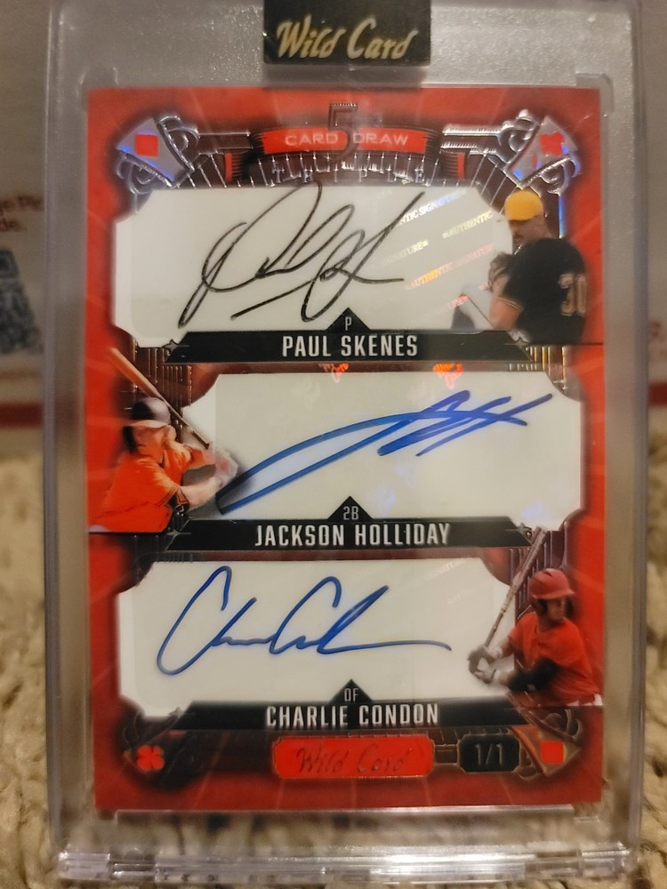 2024 wild card 5 card draw baseball Triple Auto Holy Grail! Paul Skenes /...