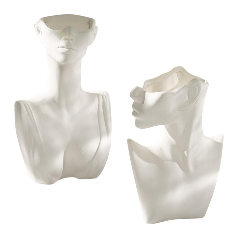 Abstract Art Human Body Vase Dried Flower Vase for Office Cabinet NightStand