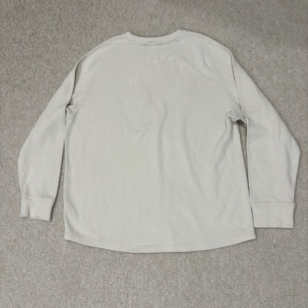 Brooks Brother Sweater Men’s Size XXL Cream Cotton Crewneck Pullover