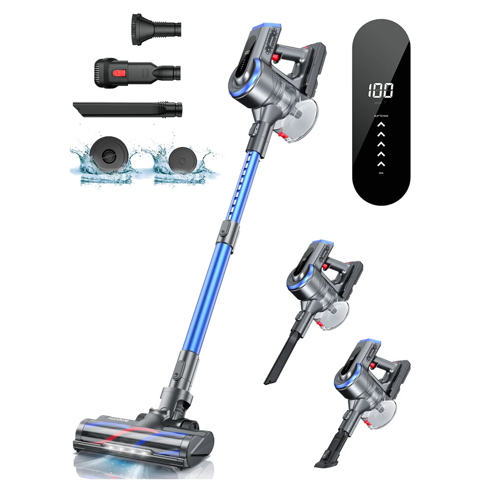 Cordless Vacuum Cleaner Removable Battery Wireless Smart Home Touch Screen New