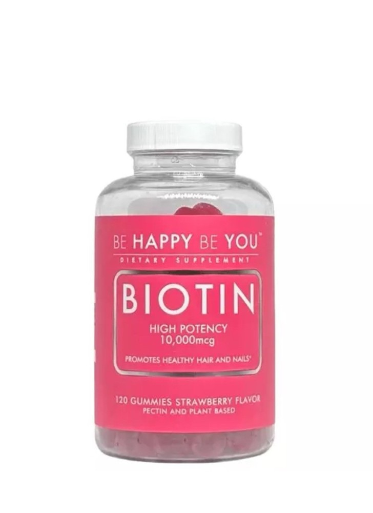 Be Happy Be You Biotin supplement  healthy hair & nails High potency 120 gummies