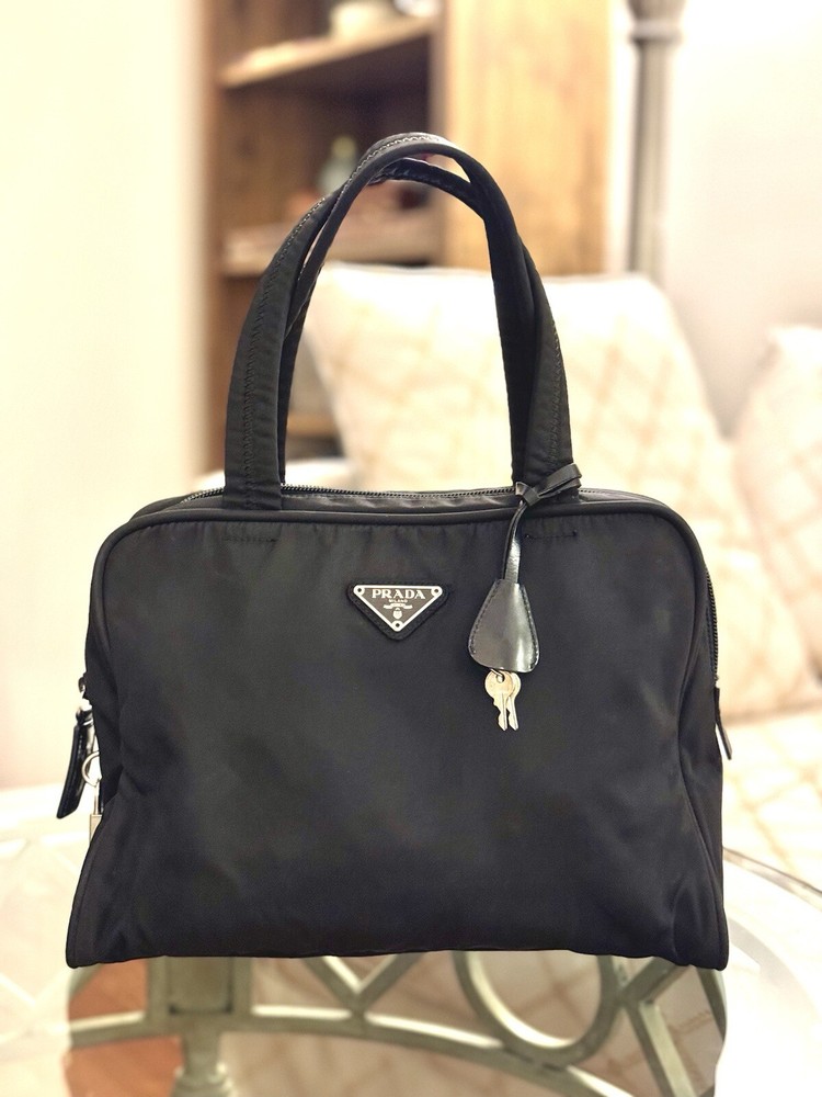Prada Sport Handbag Tessuto B8495 Black Nylon Hero