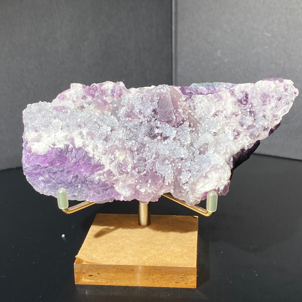 226G natural stunning purple fluorite crystal ore specimen for collectors