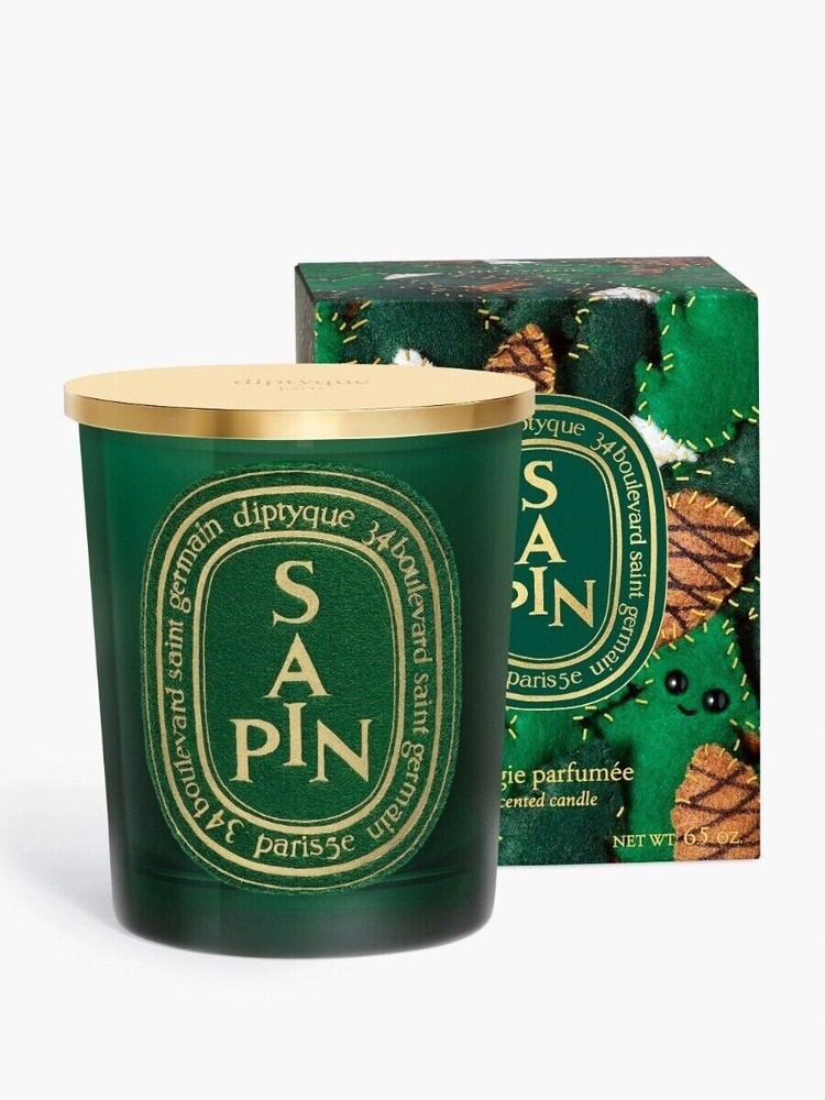 Diptyque SAPIN(PINE TREE) Scented Candle with Lid 6.5oz for Valentine's Day Gift