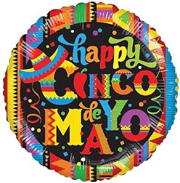 PMU Cinco de Mayo 18 Inches Mylar Balloon