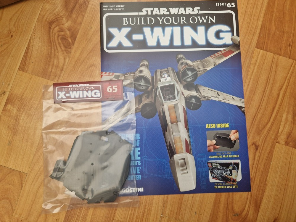1/18 SCALE DEAGOSTINI BUILD YOUR OWN STAR WARS X-WING FIGHTER ISSUE 65 INC PARTS