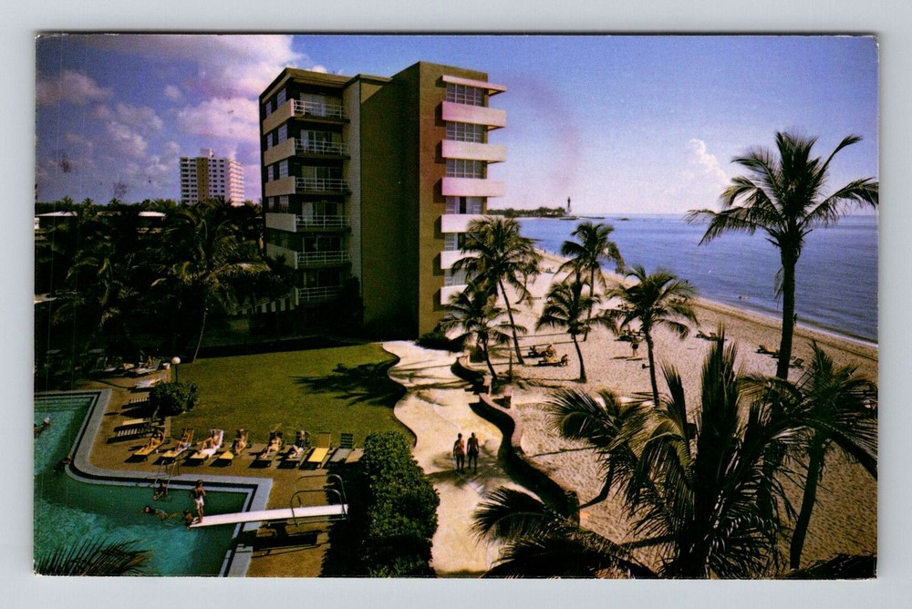 Pompano Beach FL-Florida, Lighthouse Cove, c1974 Vintage Postcard