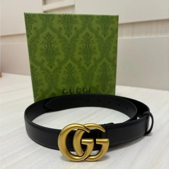 Women’s Gucci Black Leather Belt Brand new
