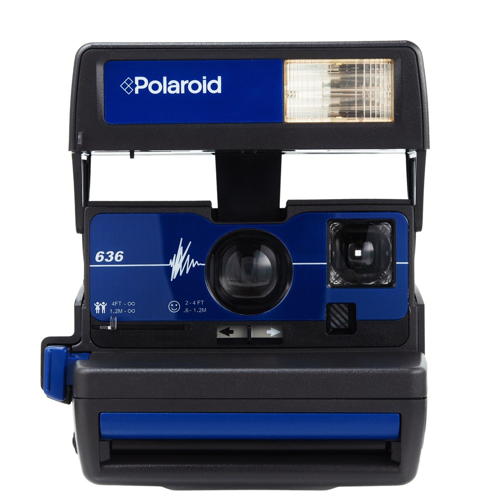 Polaroid 600 Blue Pulse 636 Vintage Instant Camera for Retro Photography