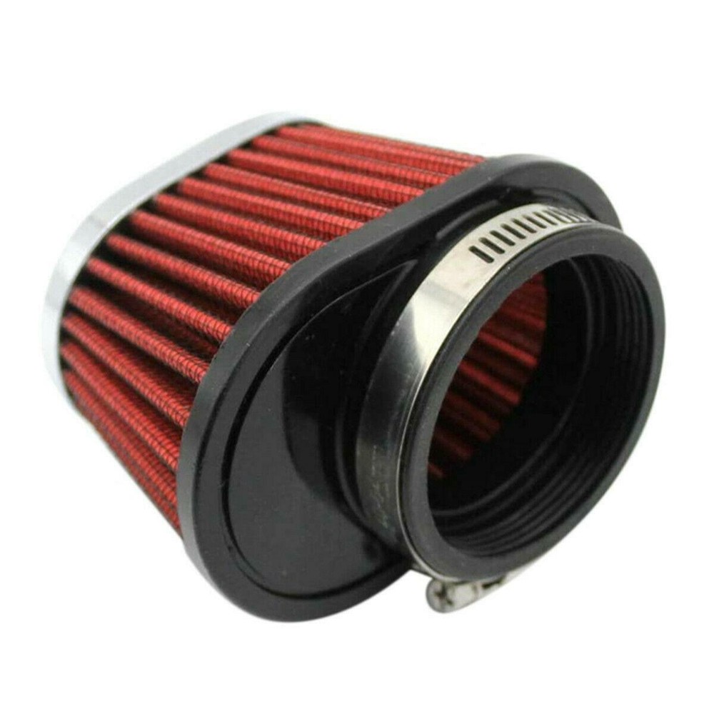 2PC Red Performance High Flow Cold Air Intake Cone Replacement Dry Filter 2.15