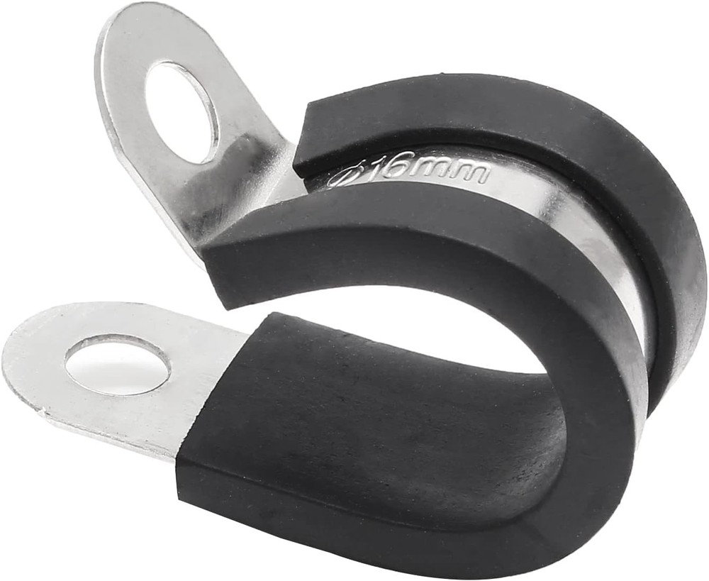 20pcs 5/8 Inch 16mm Black Stainless Steel Cable Clamps