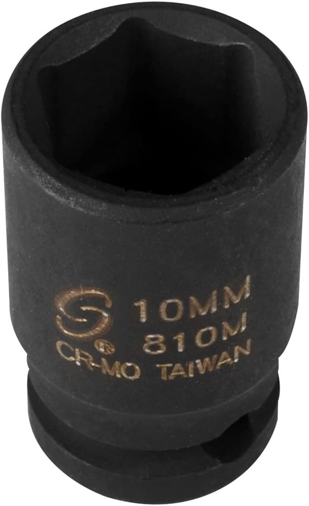 Sunex 810m 1/4-Inch Drive 10-Mm Impact Socket One Size