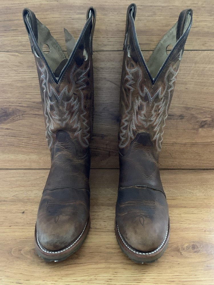 Double H Ladies DHS159 Brown Daniela Ultra Ice Buckaro Cowgirl Boots Size 10m-image