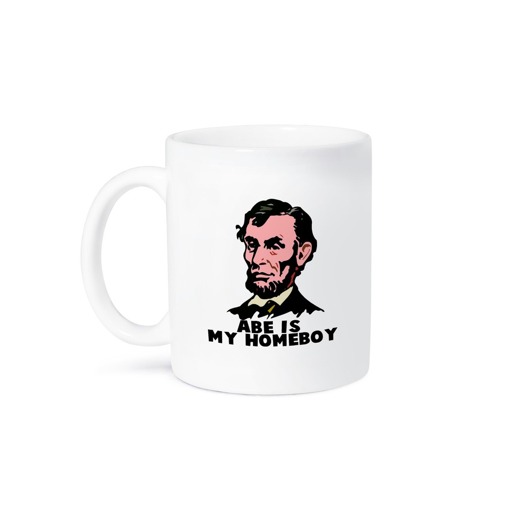 3dRose Abe Lincoln Is My Homeboy Novelty Mug