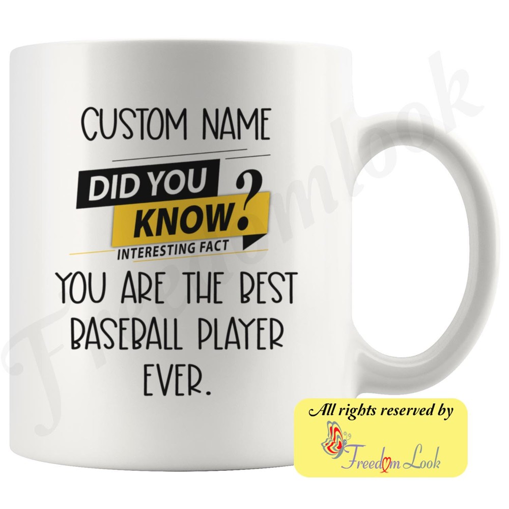 Baseball Player Coffee Mug Baseball Player Personalized Gifts Best Baseball