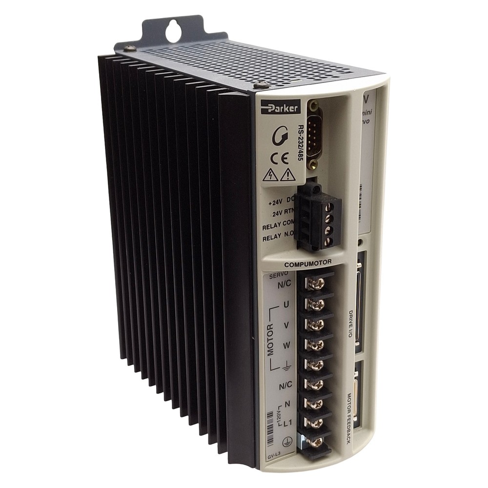 Parker GV-L3E Gemini Digital Servo Drive, 1 Axis, 170VDC 0.44kW 3A, 120VAC