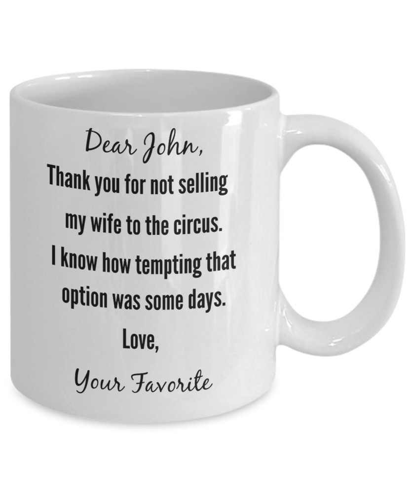 Funny Personalized Thank You Dad For Not Selling Me Coffee Mug