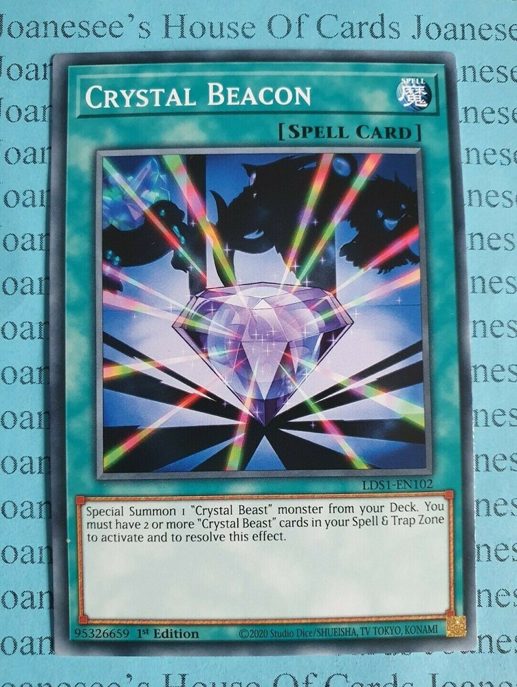 Crystal Beacon LDS1-EN102 Common Yu-Gi-Oh Card 1st Edition New
