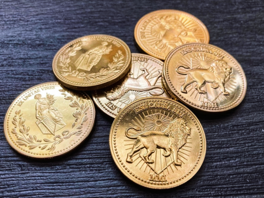 USA 10pcs Continental Hotel Gold Coin Prop John Wick Coin Blood oath marker