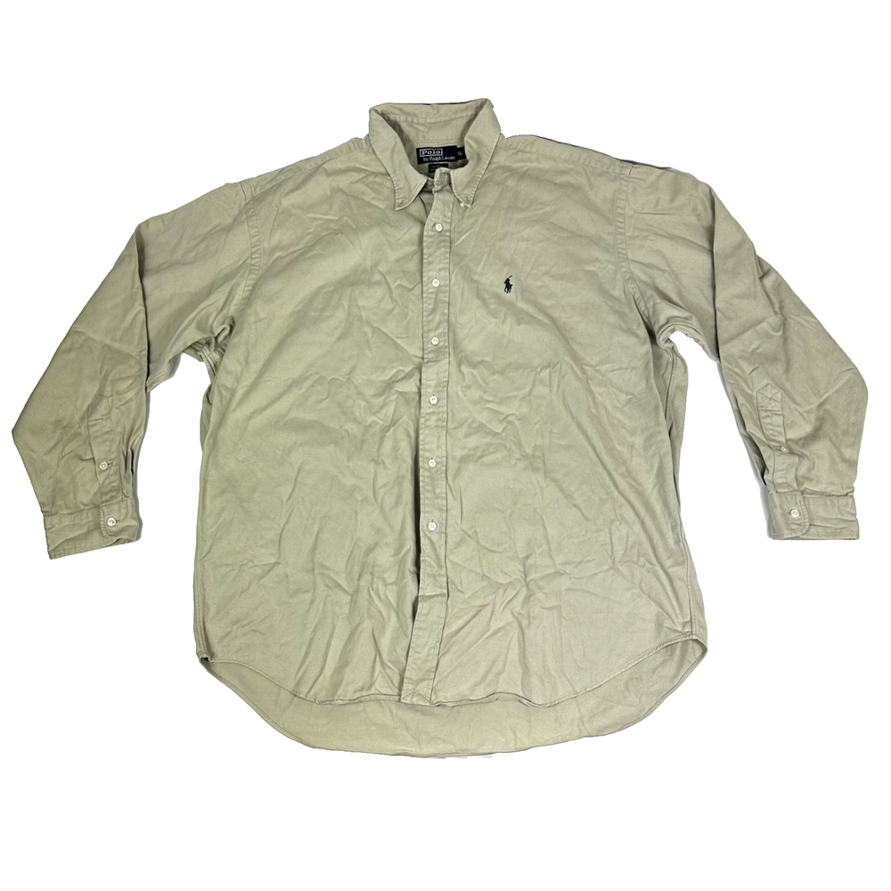 Polo Ralph Lauren Button Shirt Blaire Men's Pale Green Formal Casual Smart, XL