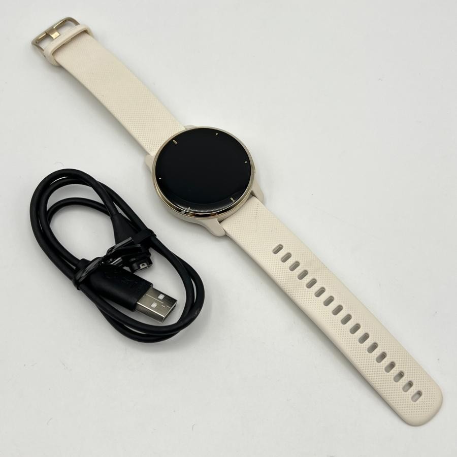 Garmin Venu 2 Plus Smartwatch White Cream Gold Rare Limited Edition