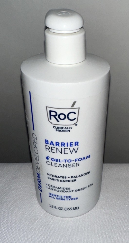 ROC Barrier ReGel-To-Foam Cleanser Gentle 12oz X2 Ceramides