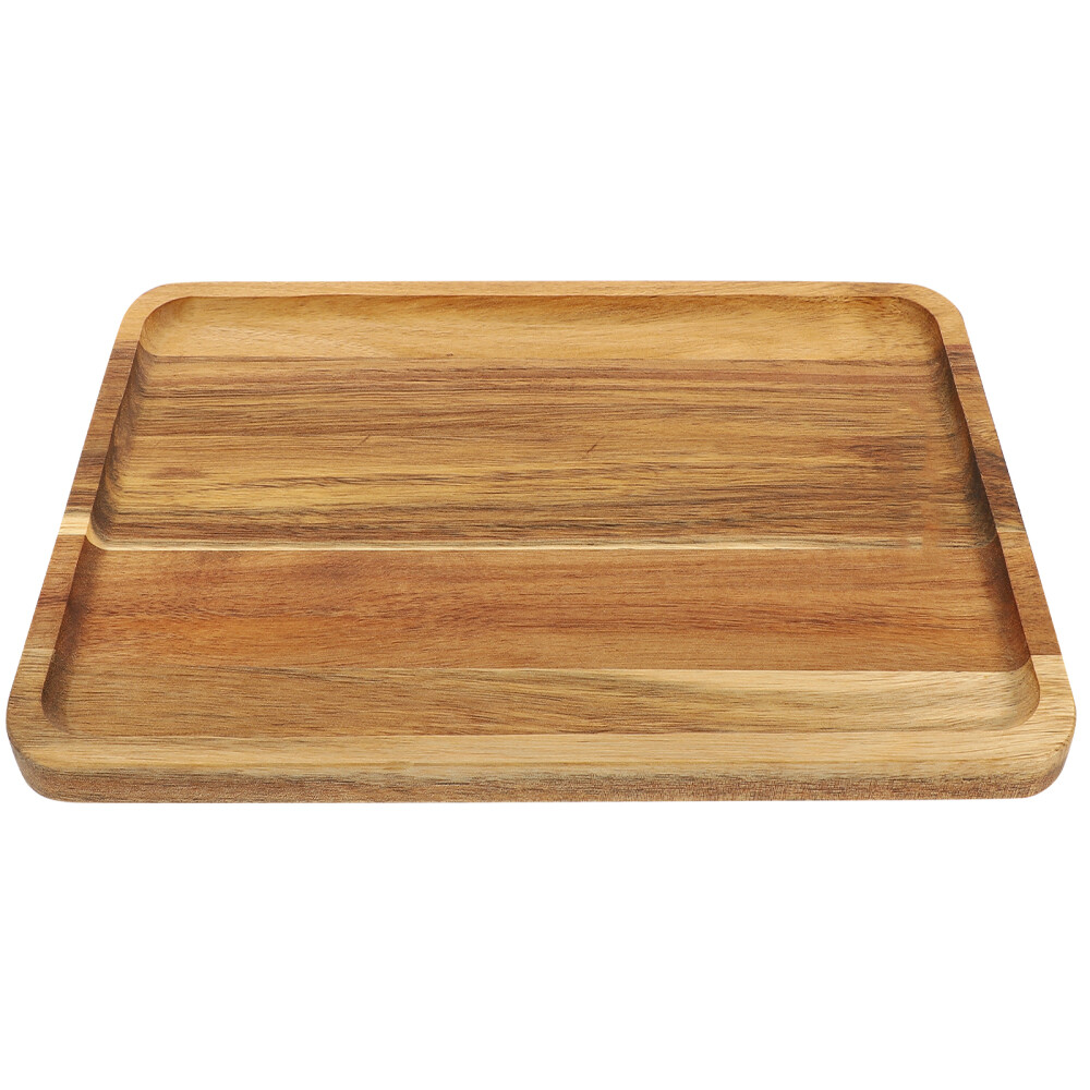 Solid Wood Snack Tray for Desserts Fruits and Serving Food  