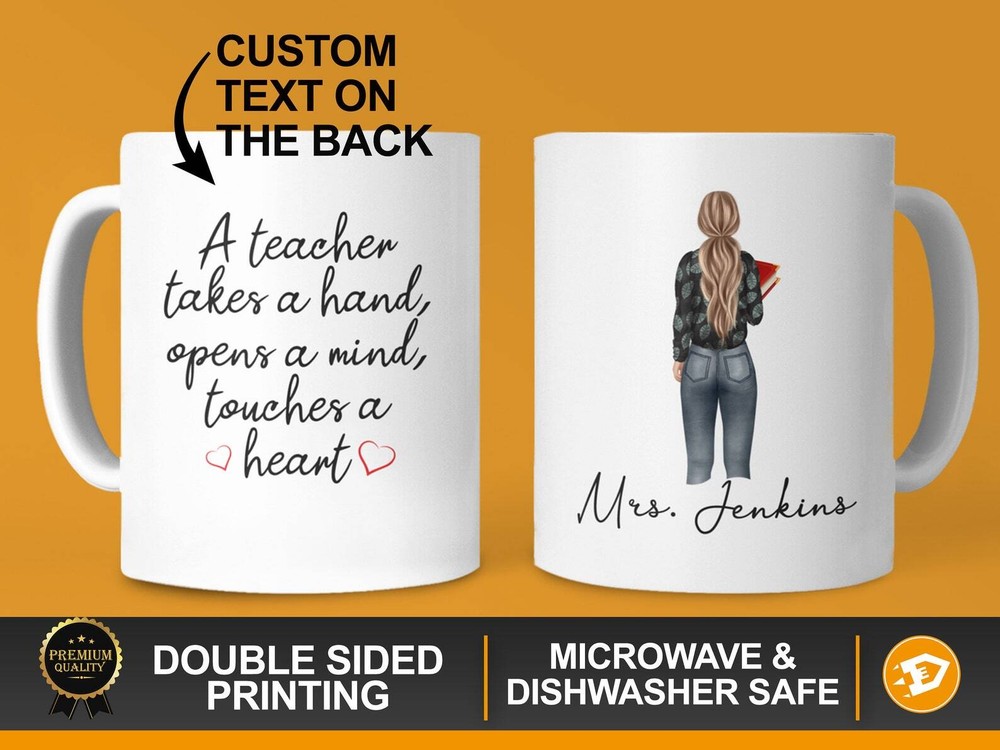 Personalized Teacher Mug 11oz Custom Retirement Gift Future New Teacher Gift
