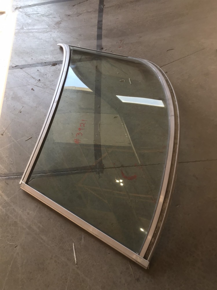 98 Sea Ray 330 Express Boat Windshield front left port side front curved glass