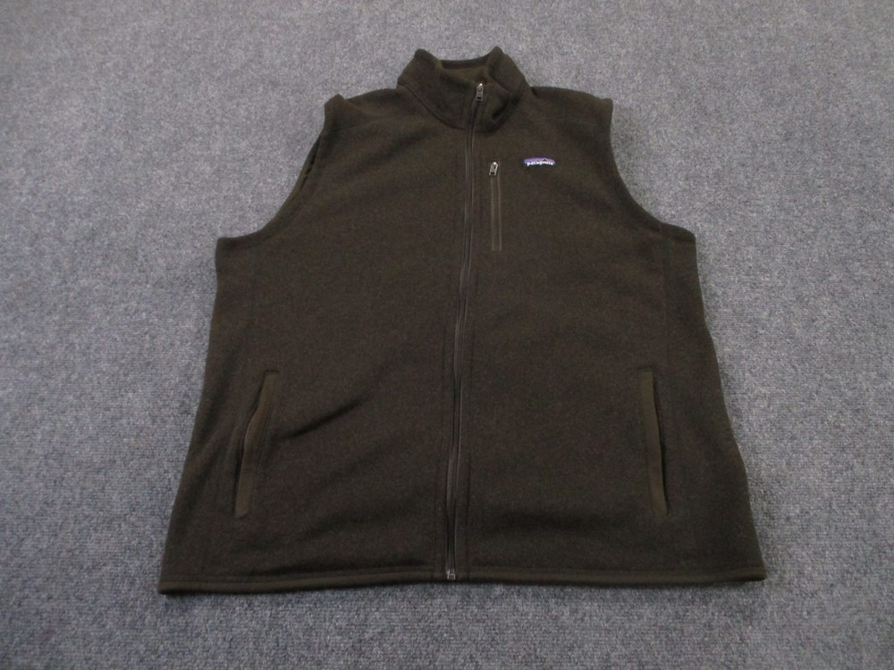 Patagonia Better Sweater Fleece Vest for Men 2XL Brown Hiking Camping Jumper