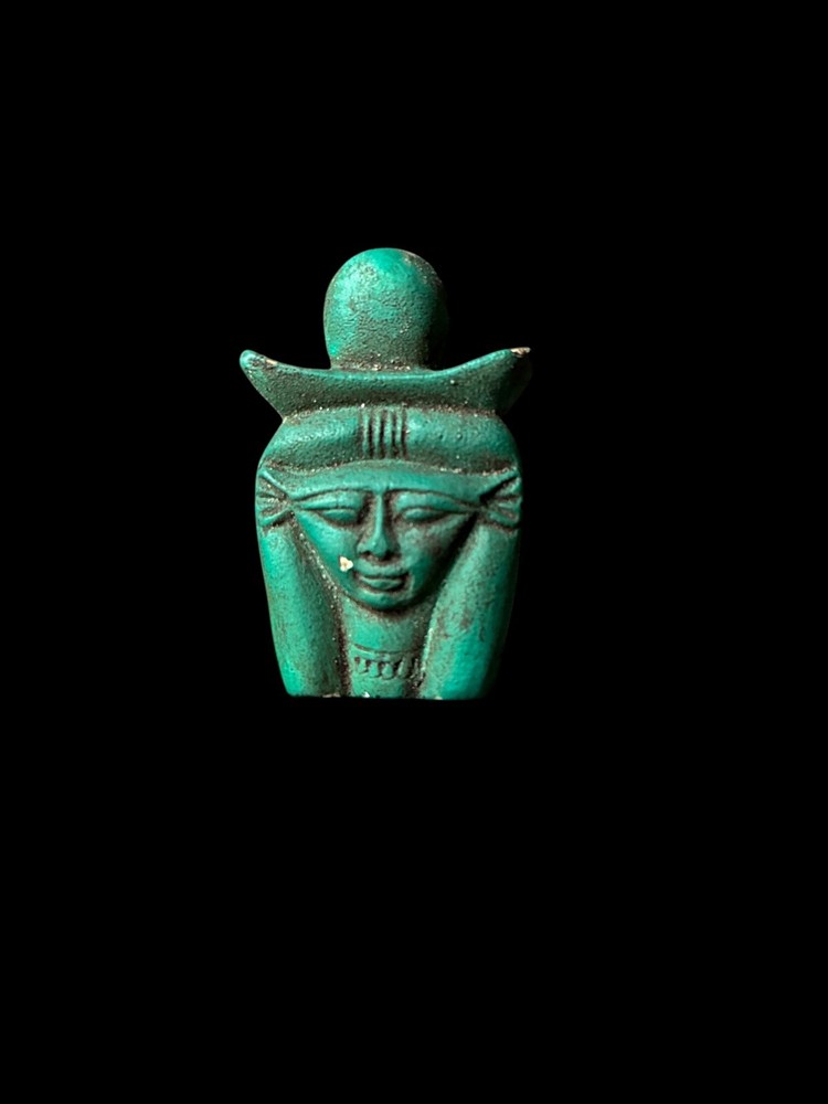 Goddess Hathor Amulet - Authentic Egyptian Craftsmanship - Spiritual Protection