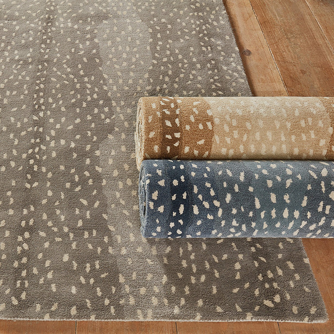 Antelope BD Grey Handmade Tufted 100% Wool Area Rug & Carpet Bedroom Living Room