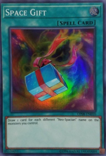 Space Gift OP8 Super Rare Unlimited NM OTS Tournament Card