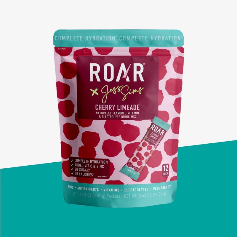 ROAR ORGANIC CHERRY LIMEADE NATURALLY FLAVORED VITAMIN & ELECTROLYTE DRINK MIX