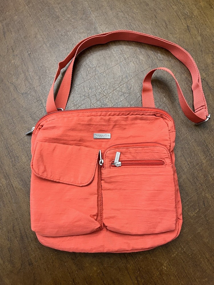 Coral Orange Medium Lightweight Crossbody Travel Bag by Baggalini