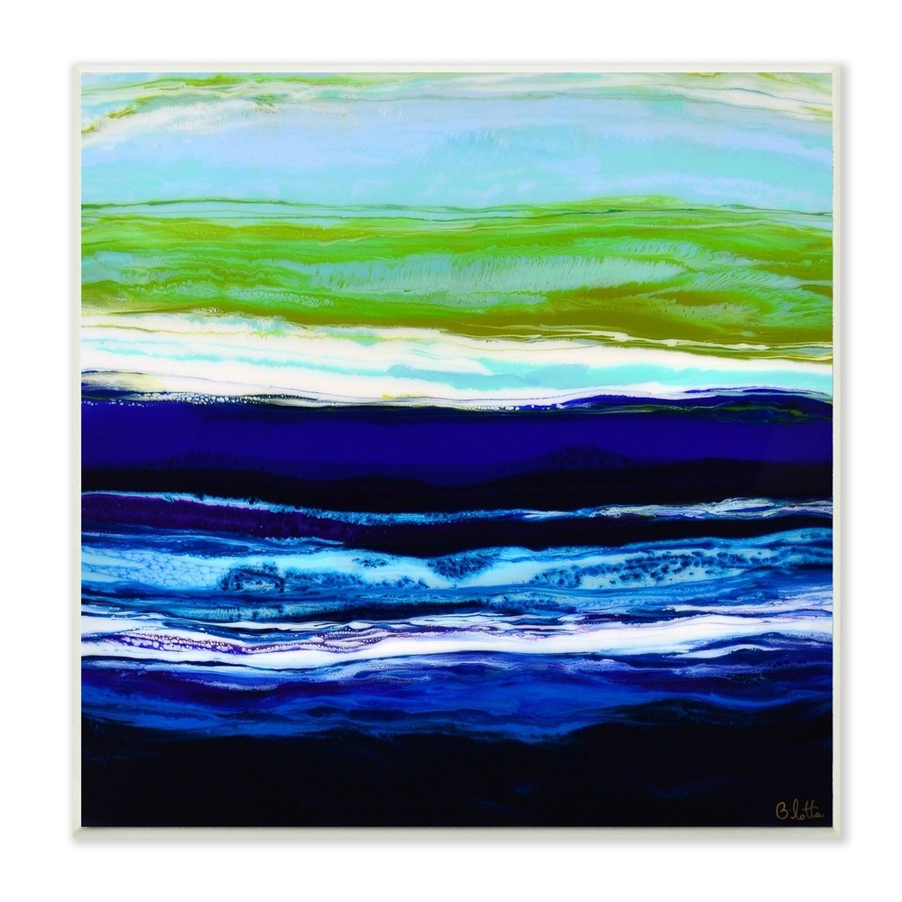 Stupell Acrylic Resin Ocean Sea Breeze Air Abstract, Wall  12 x 12