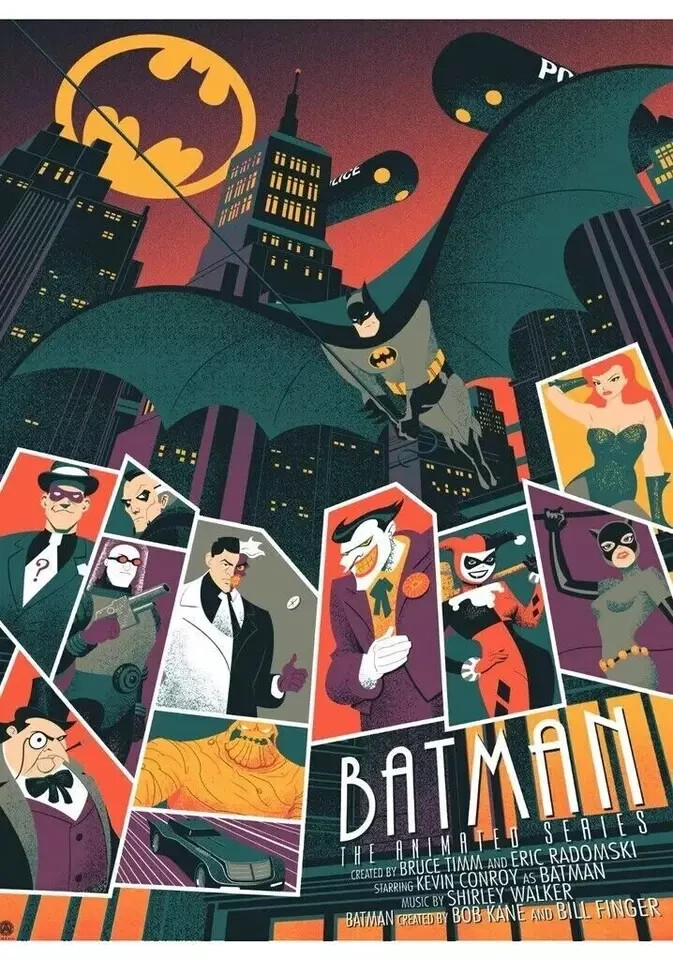 Batman The Animated Series Poster Available in Multiple Sizes Frameless