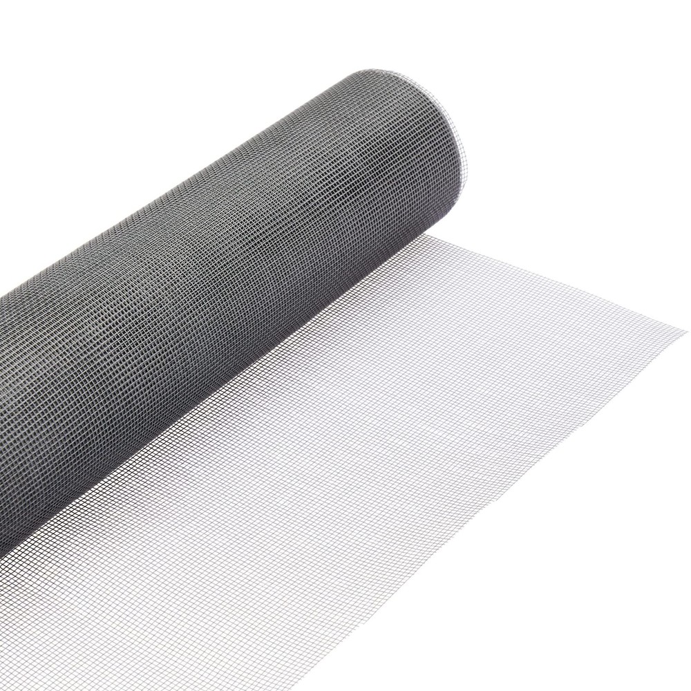 Gray Window Screen Mesh Replacement 59x118 Inches for Patio Doors & Windows
