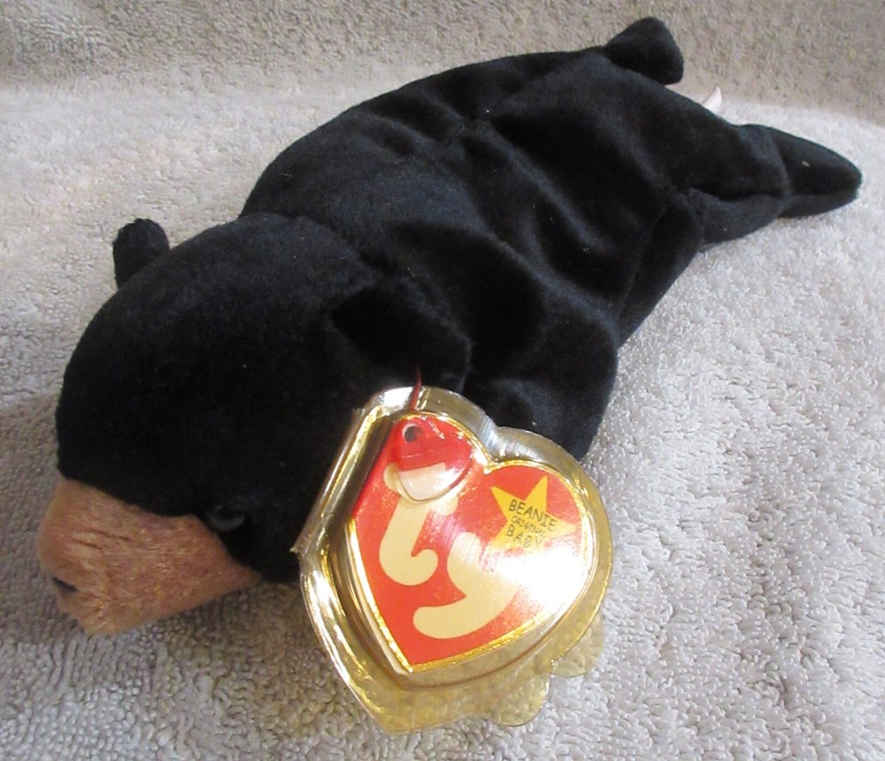 Ty Beanie Baby Blackie the Bear DOB July 15, 1994 MWMT Free Shipping