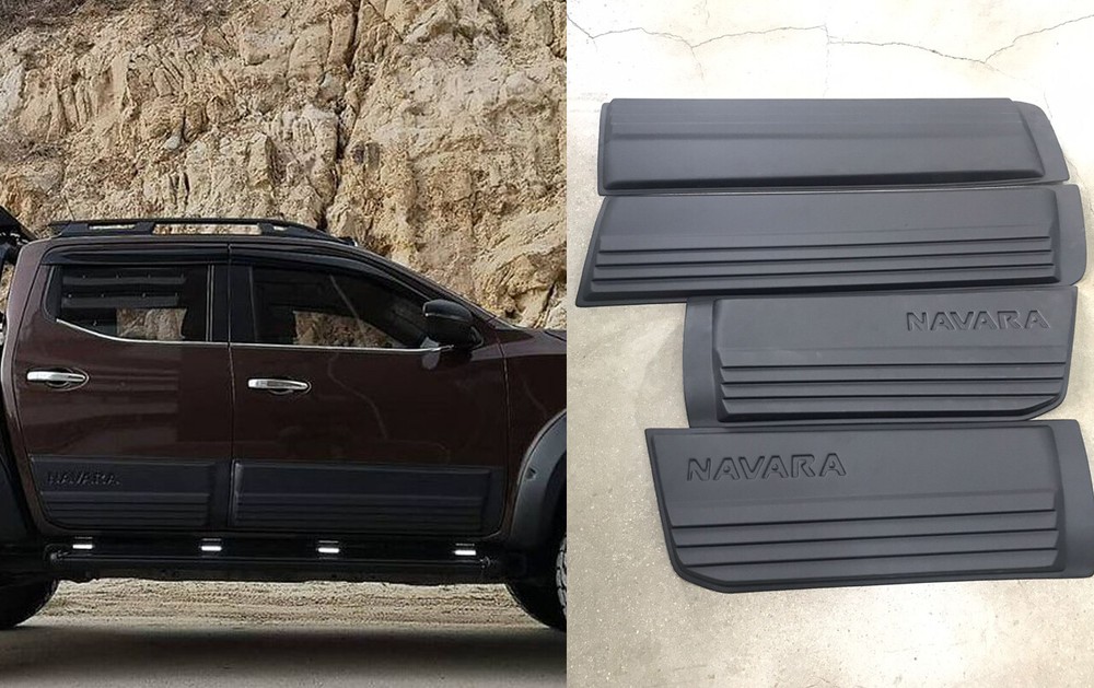 Nissan Navara D23 NP300 2015+ Side Door Moulding Strip Body Cladding Set of 4