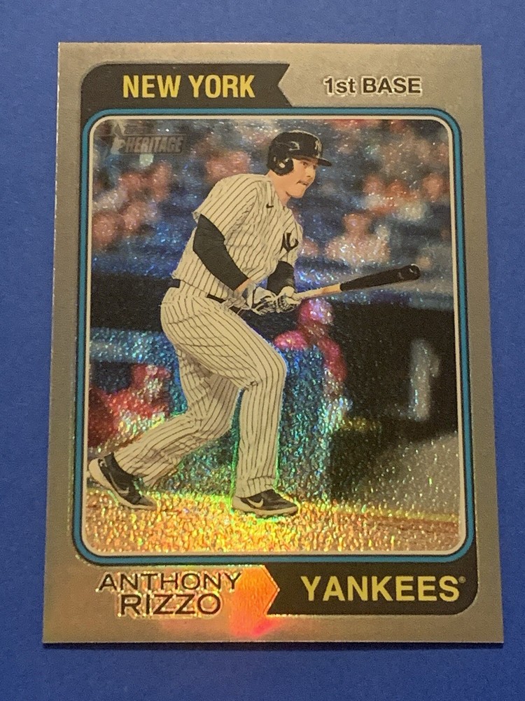 2023 Topps Heritage Anthony Rizzo Silver Chrome Refractor #117 170/374