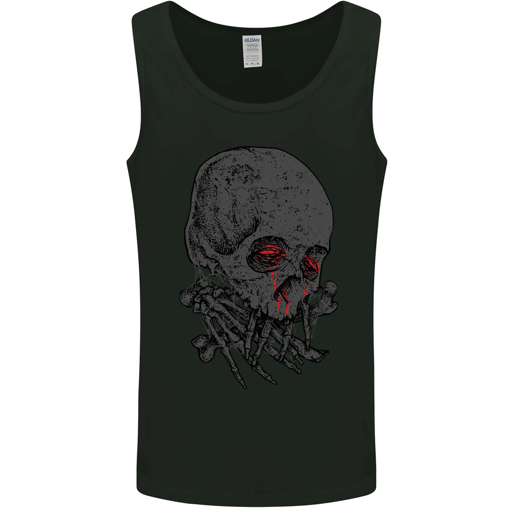Crying Blood Skull Mens Vest Tank Top
