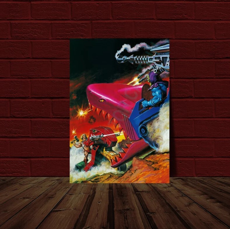 Masters of the Universe - Skeletor Landshark VS He-Man Laserbolt