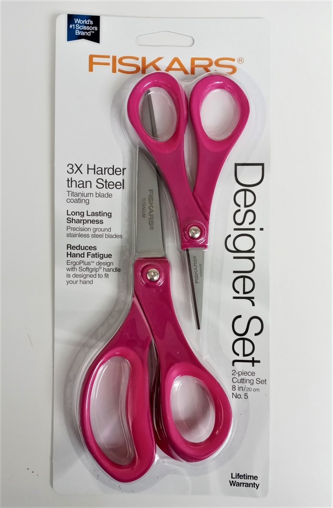 Fiskars 157680-1001 Designer Scissors Titanium Blades Set of 2 - 8